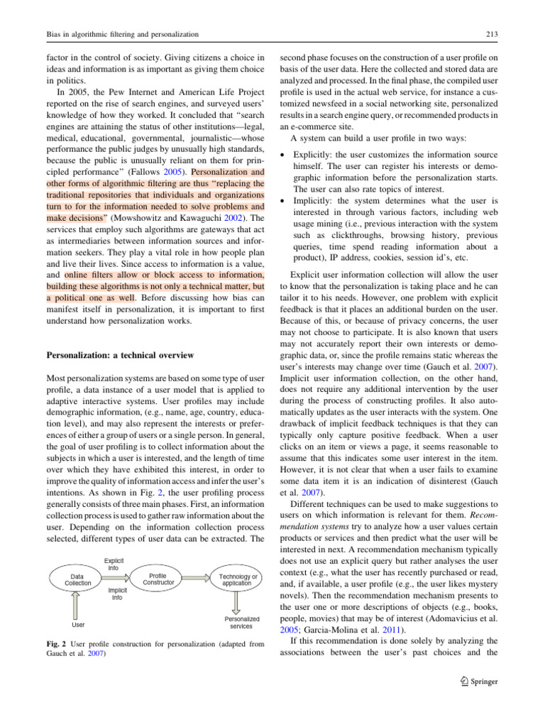 Algorithmic Personalization Definition | PDF | Information | Cyberspace