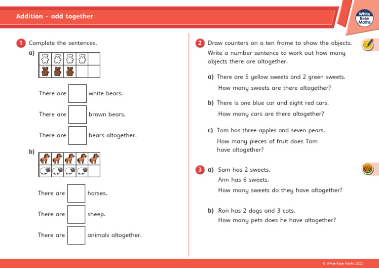 Math Addition Exercises for Kids | PDF