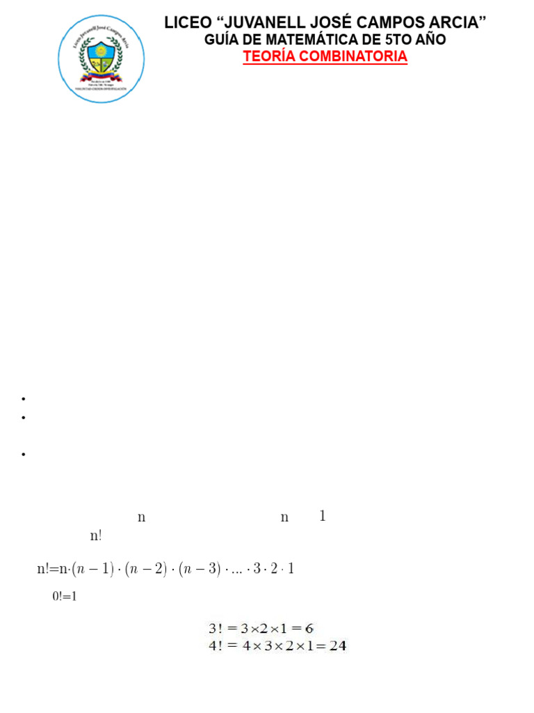 Ejercicios de Combinatoria para Primaria | PDF | Combinatoria | Permutación