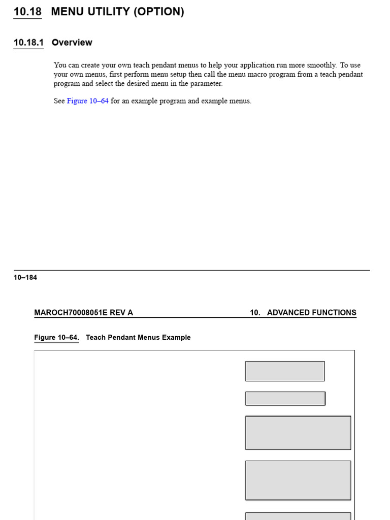 Menu_Utility_Manual_[R-J3iC_HandlingTool_MAROCH70008051E_REV.A] | PDF ...