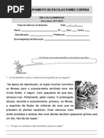 Ficha de Avaliação (Reprodução Animais e Factores do Meio)
