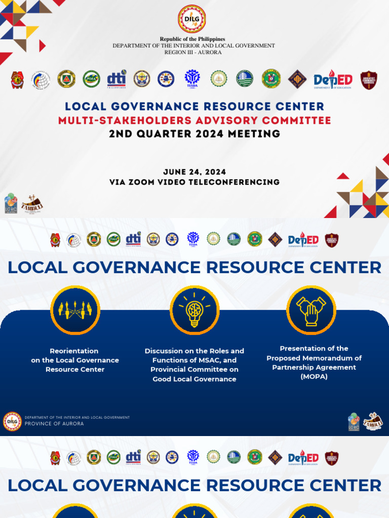 Aurora Local Governance Meeting Agenda | PDF | Governance | Knowledge