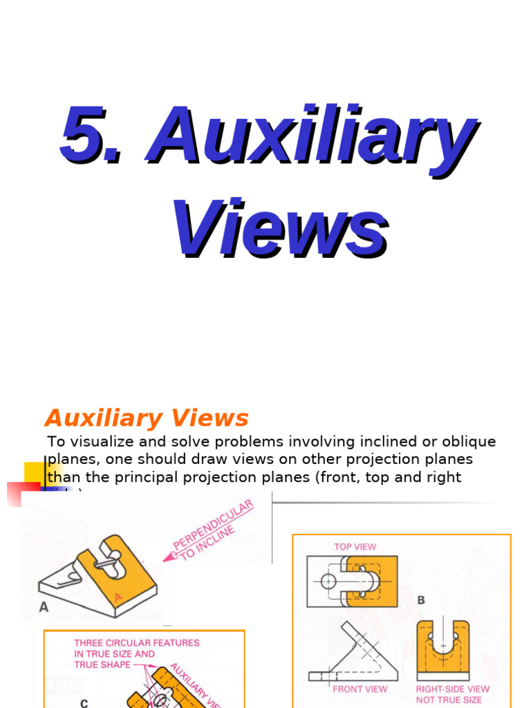 Understanding Auxiliary Views in Drafting | PDF | Geometry | Classical ...