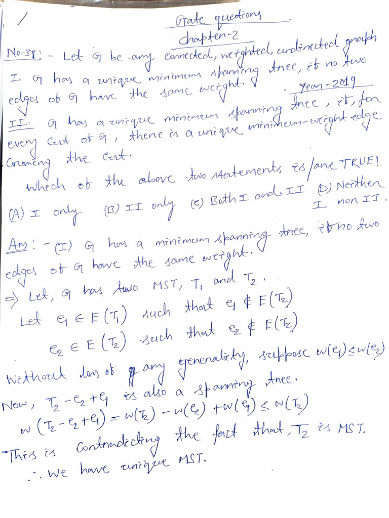 Chapter 2 Gate Question | PDF
