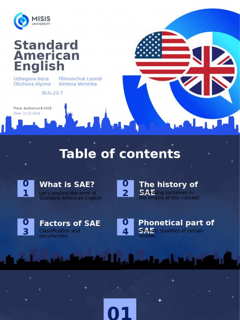 WHAT DOES STANDARD AMERICAN ENGLISH SOUND LIKE visual data 5