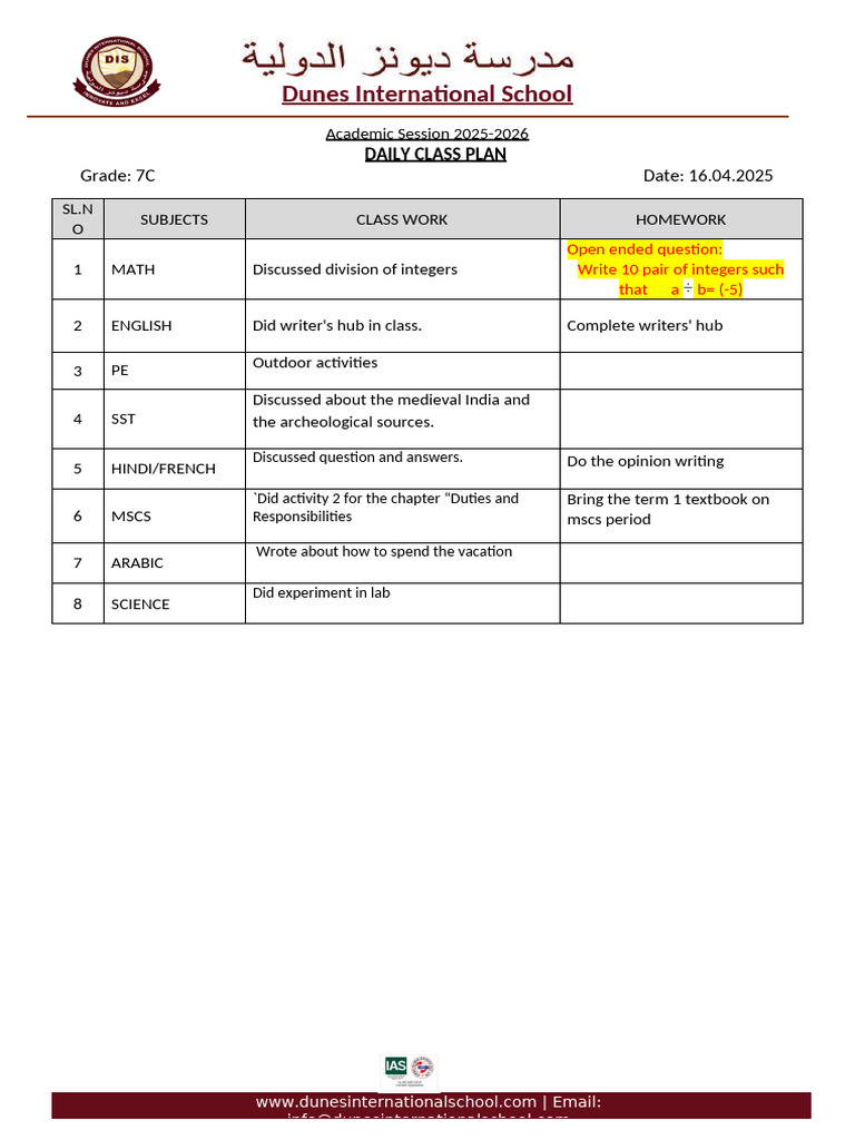 7C DCP Wednesday | PDF