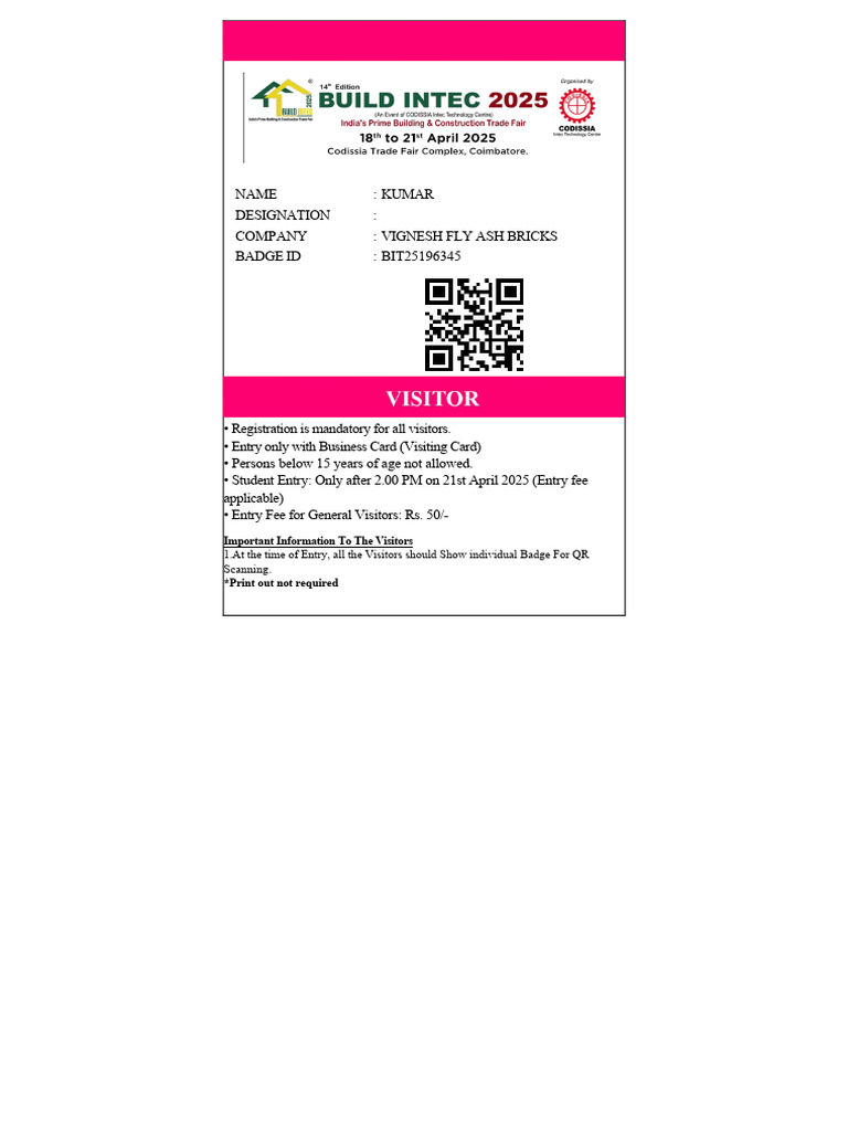 BUILD INTEC 2025 - PrintDate - 2025 - 04 - 21 | PDF