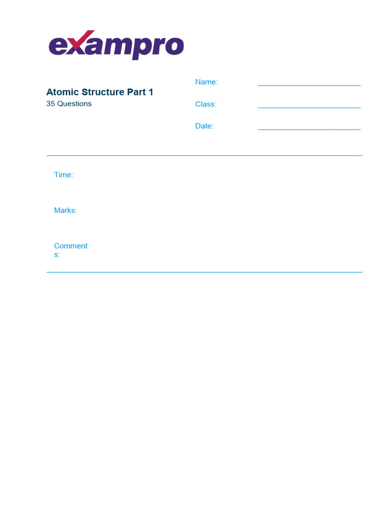 Atomic Structure Part 1 | PDF | Radioactive Decay | Atoms