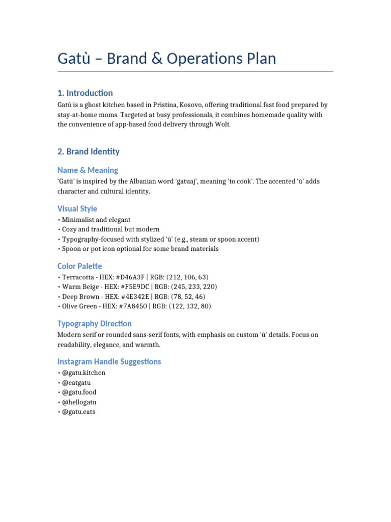 Gatù: Meaning and Brand Overview | PDF