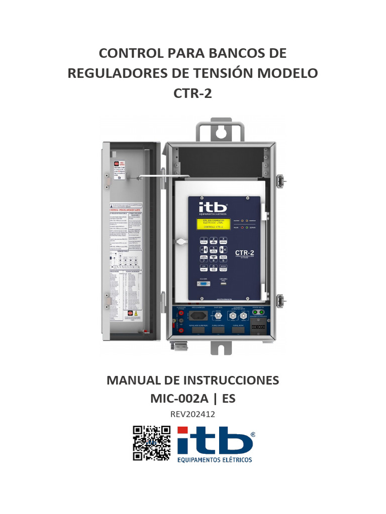 Manual de Control CTR-2 para Reguladores | PDF | Cambiar | USB