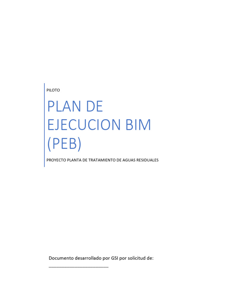 Plan de Ejecución BIM para PTAR Yumbo | PDF | Autodesk Revit | Software