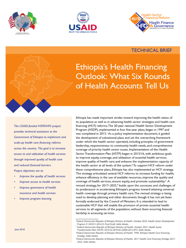 Ethiopia's Health Financing Reforms Overview | PDF | Ethiopia ...