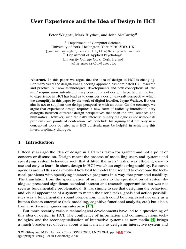 Evolving Design Perspectives in HCI | PDF | Human–Computer Interaction ...