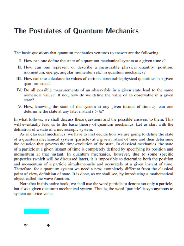 Chapter Three Quantum 2020-2021 - 2 | PDF | Wave Function | Schrödinger ...