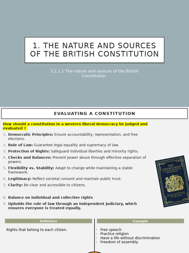 British Constitution: Nature and Sources | PDF | Common Law ...