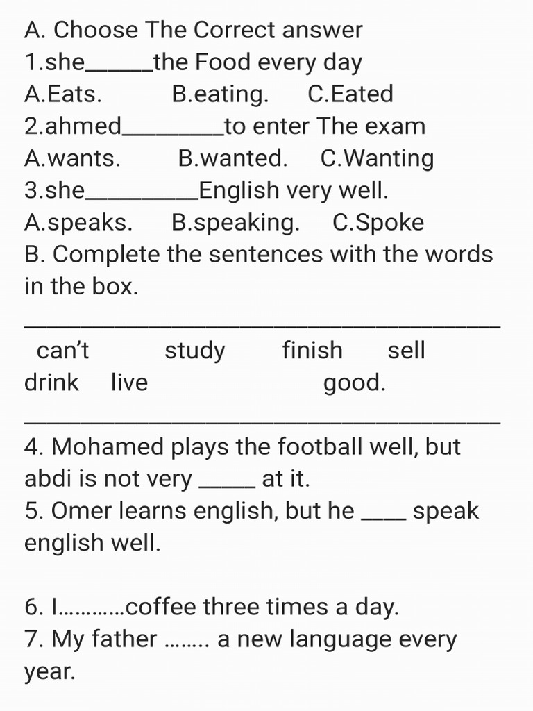 The Mid Exam of Grade 6 | PDF