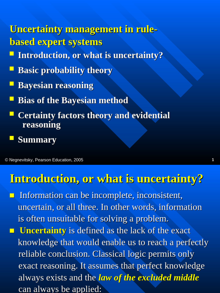 Uncertainty in Expert Systems | PDF | Evidence | Probability