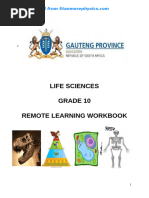 Grade 10 Life Science Remote Workbook | PDF | Food Web | Soil