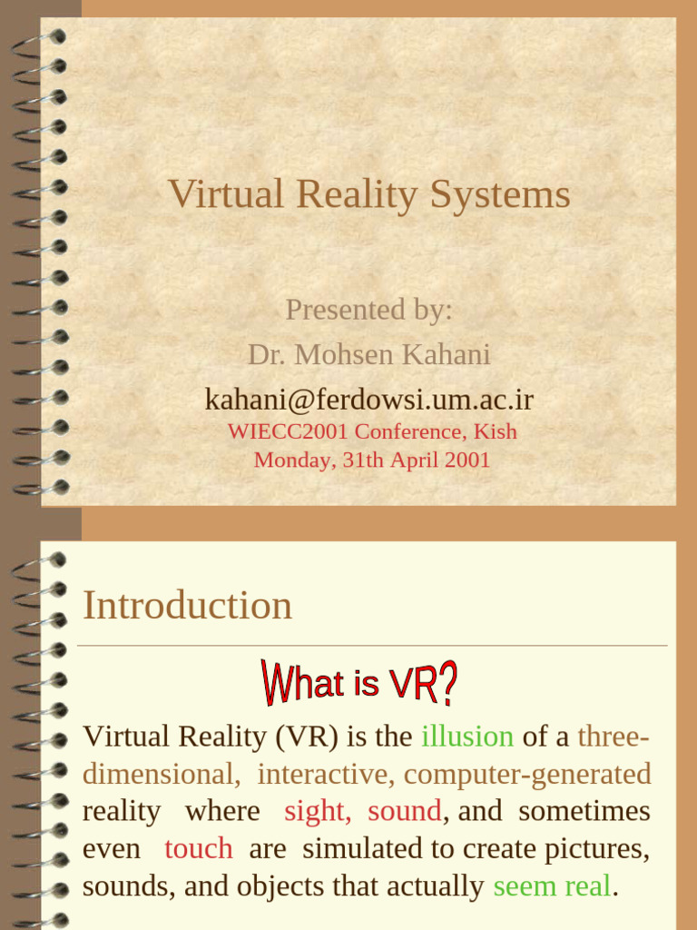 Virtual Reality Systems Overview | PDF | Virtual Reality | Rendering ...