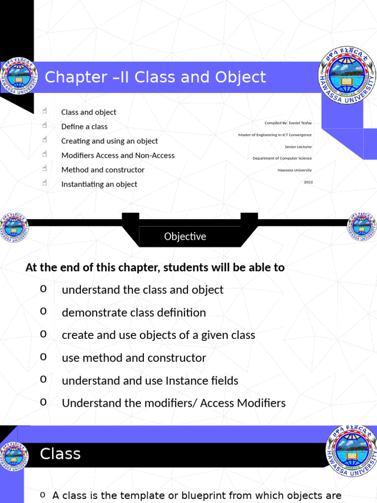 Chapter - II Class and Object | PDF | Constructor (Object Oriented ...