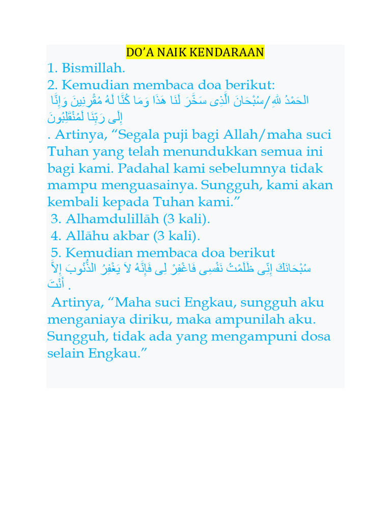 Niat Sholat Jamak Taqdim dan Takhir | PDF