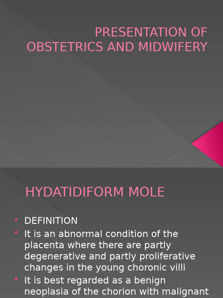 Understanding Hydatidiform Mole in Obstetrics | PDF | Medical ...