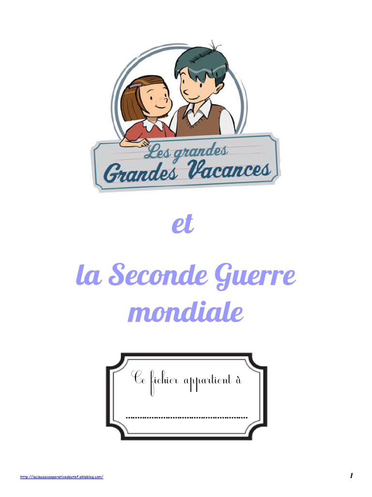 Les grandes vacances en temps de guerre | PDF | France de Vichy ...