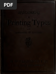 Specimen - H.W. Caslon & Co.