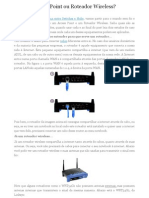 Access Point Ou Roteador Wireless