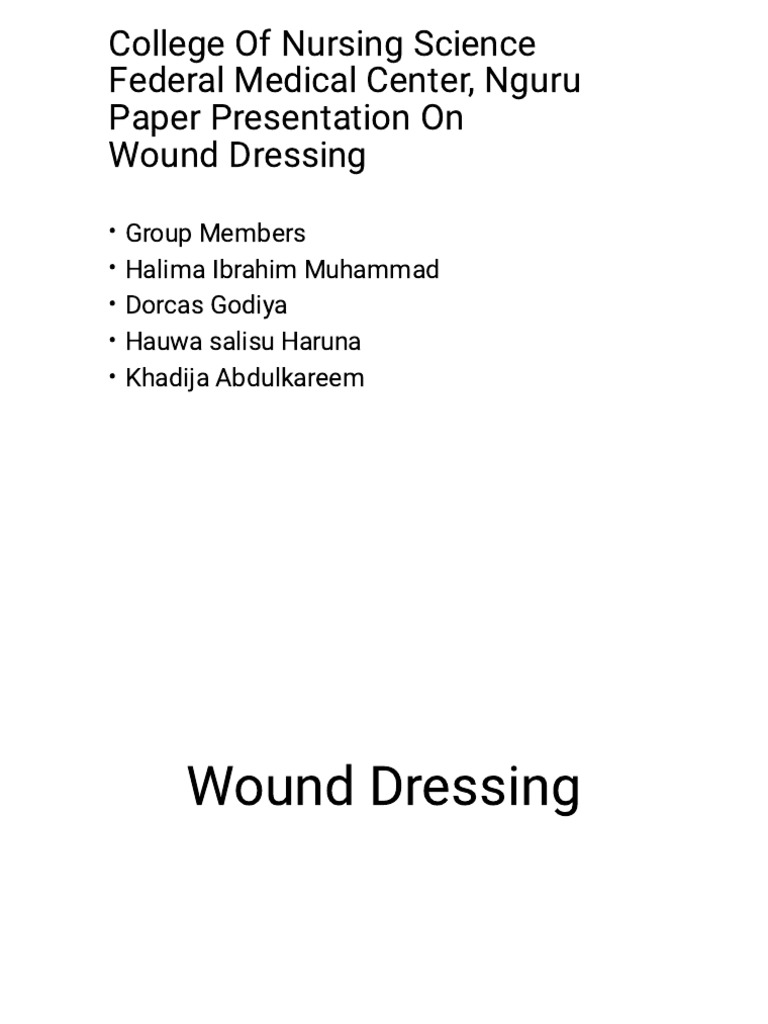 Wound Dressing Principles and Procedures | PDF | Wound | Medical ...