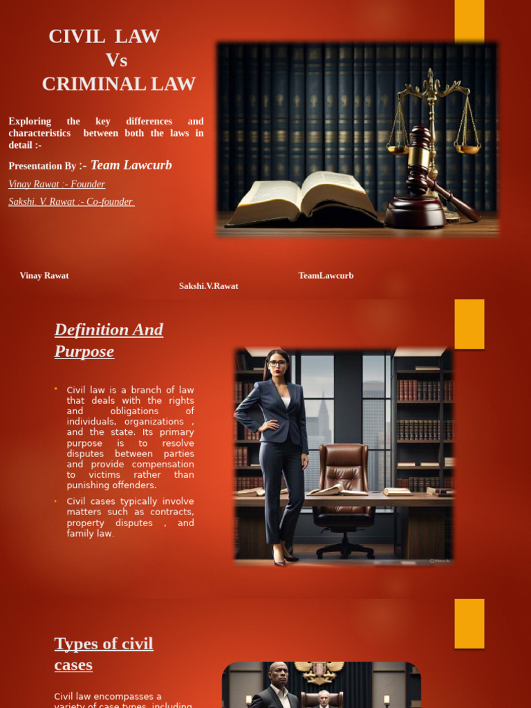 Civil vs Criminal Law: Key Differences | PDF | Crimes | Crime & Violence