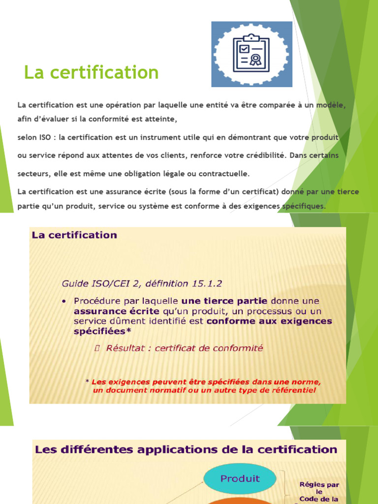 Définition de la certification et accréditation | PDF | Audit | Business