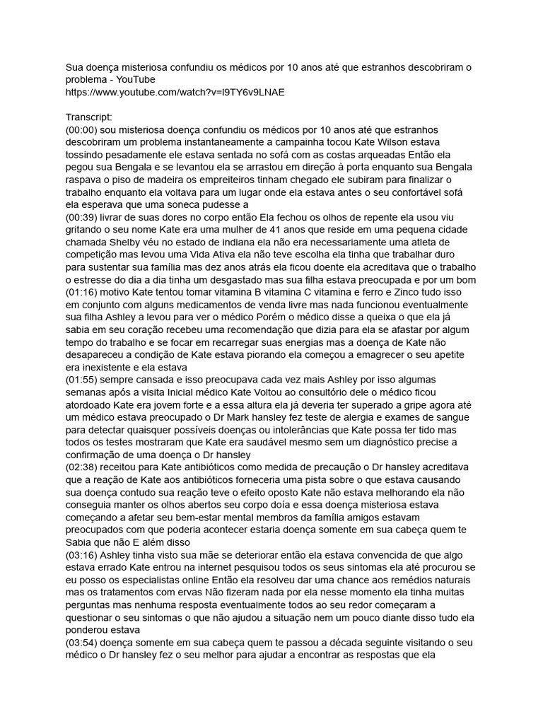 Sua Doença Misteriosa Confundiu Os Médicos Por 10 Anos Até Que ...