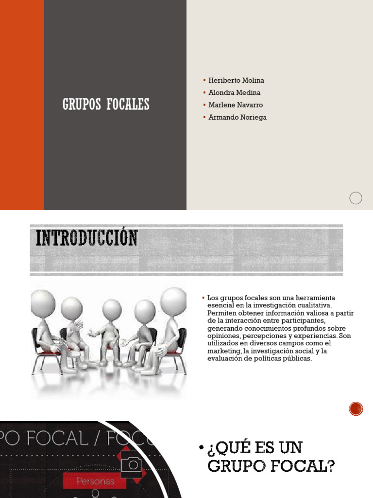Grupos Focales: Herramienta de Investigación | PDF | Grupo de enfoque ...
