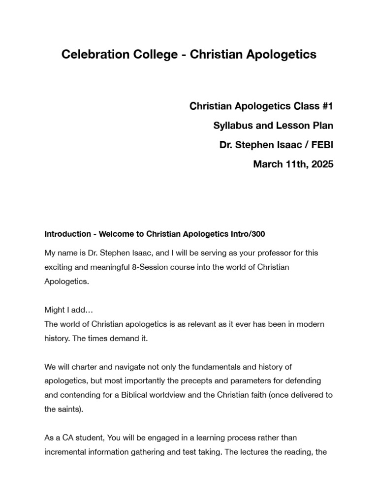 Celebration College CA - Weekly Class Presentations and Lesson Plan ...