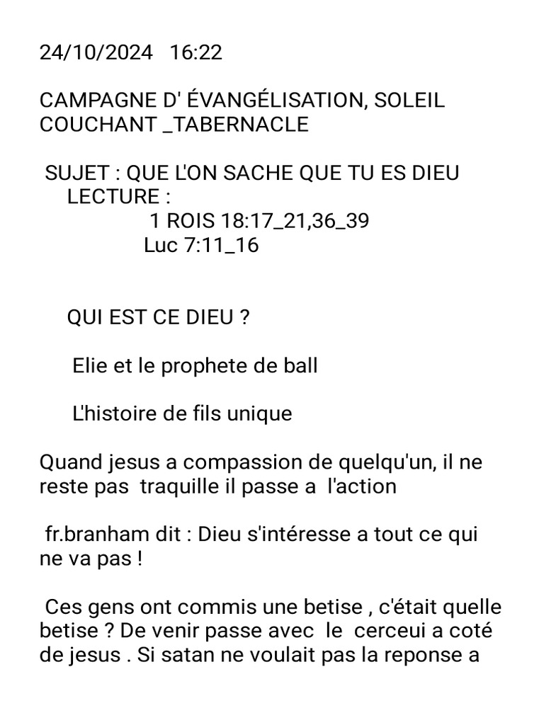 Que l'on sache que Tu es Dieu | PDF | Résurrection de Jésus | Jésus