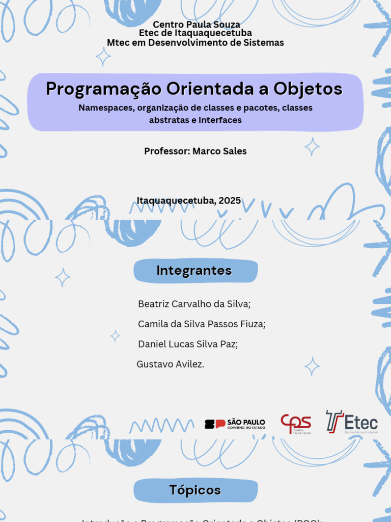 Conceitos de POO: Namespaces e Classes | PDF | Programação orientada a ...