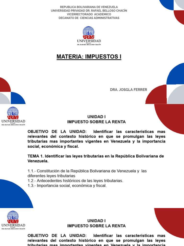 Impuestos I | PDF | Impuesto sobre la renta | Impuestos