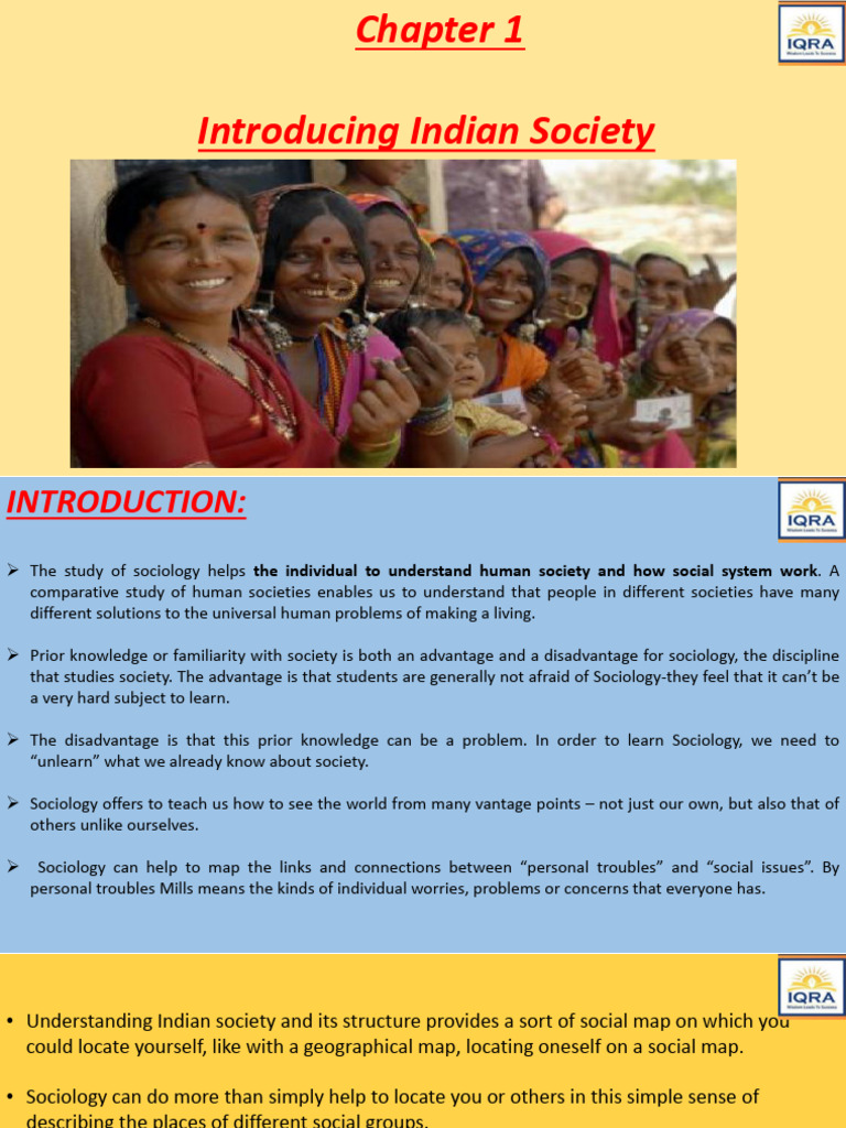 Understanding Indian Society and Sociology | PDF | Society ...