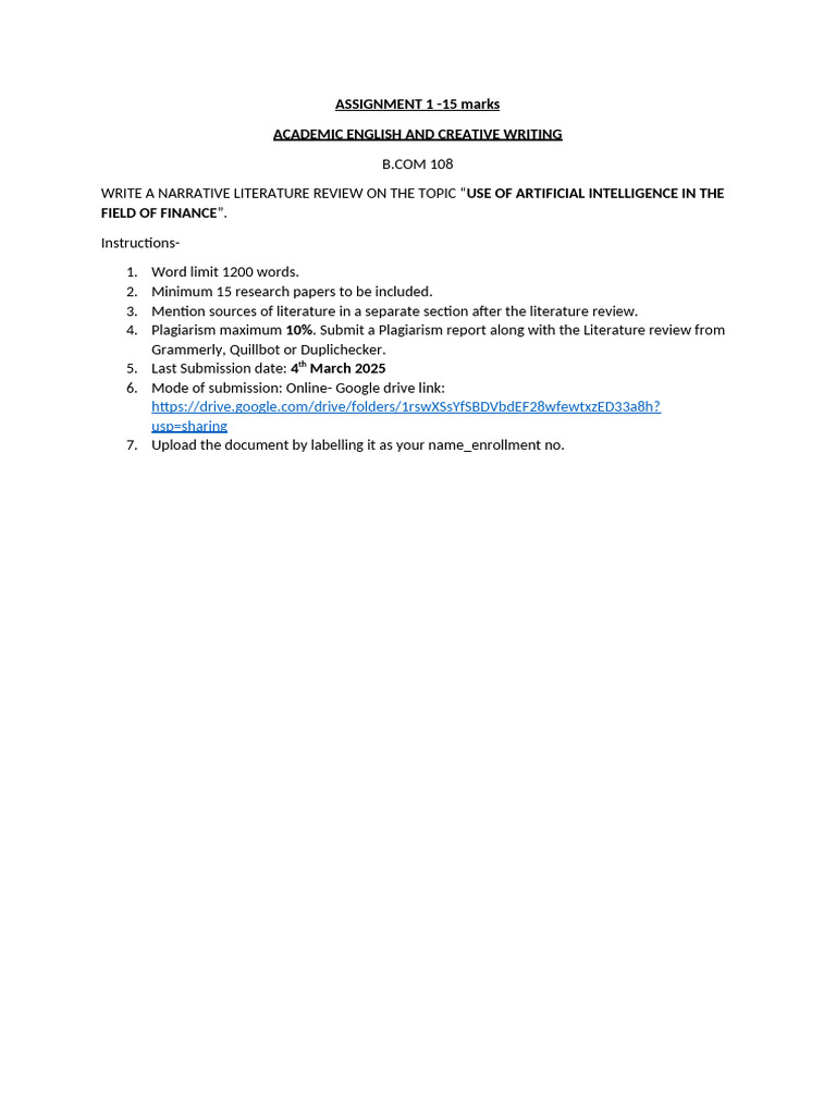 Assignment 1 | PDF