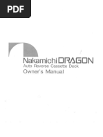 Nakamichi Dragon Operating Manual | PDF