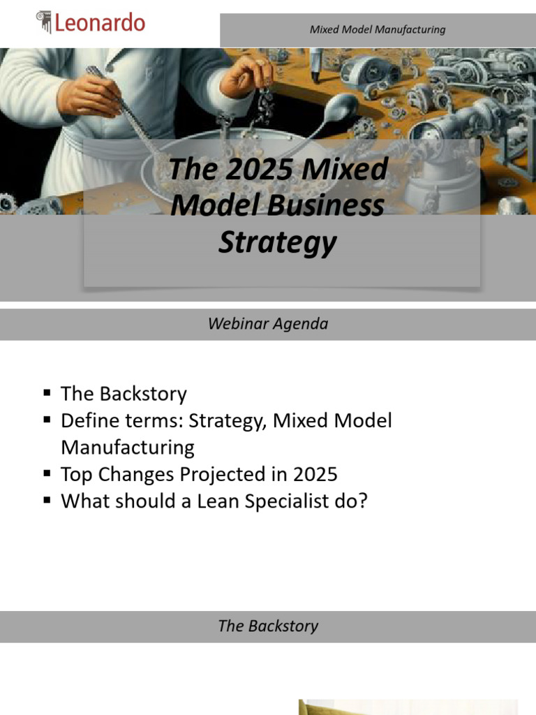 2025 Mixed Model Manufacturing Strategy | PDF | Lean Manufacturing ...