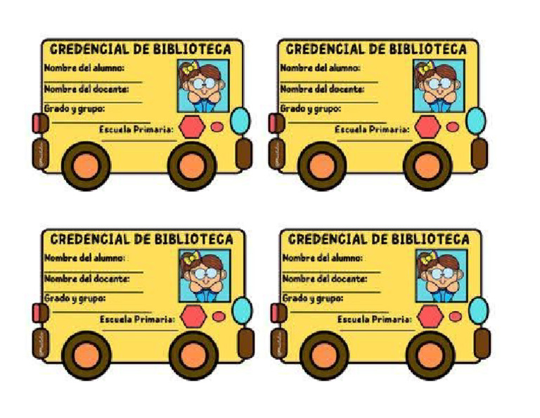Credencial Biblioteca Aula | PDF