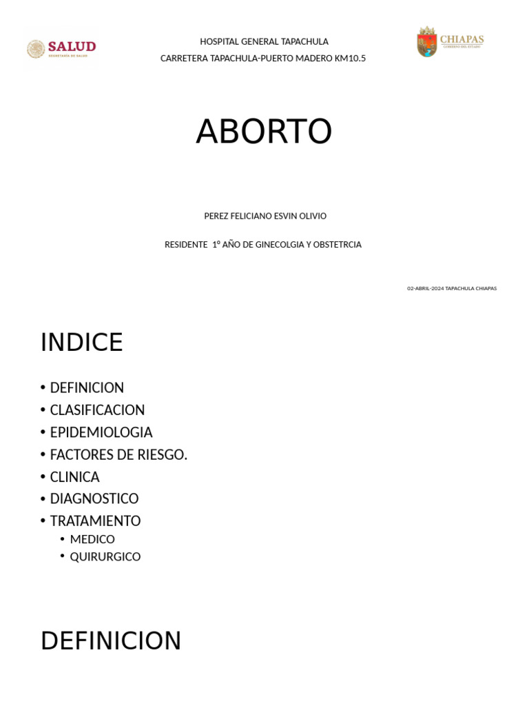 Aborto DR Esvin. | PDF | Aborto | Aborto espontáneo