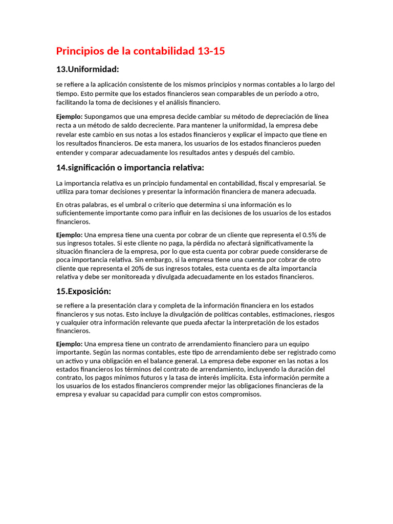 Principios de La Contabilidad 13-15 | PDF | Contabilidad | Estado ...