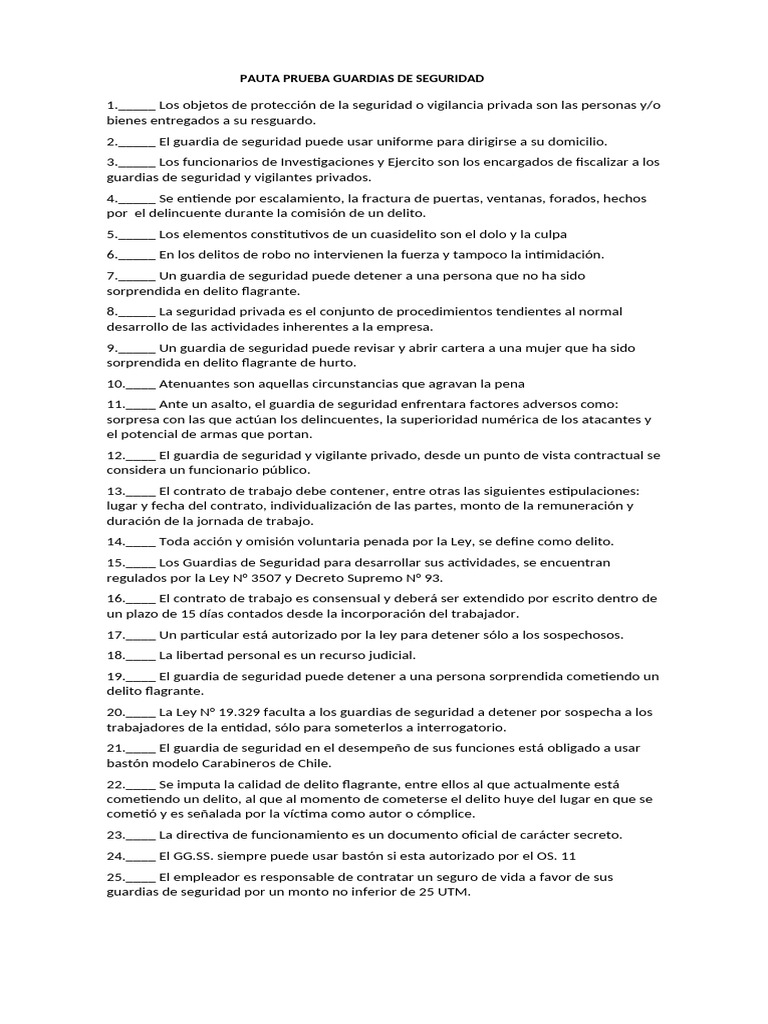 Pauta Prueba GG - SS Alumno | PDF | Robo