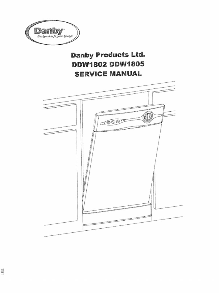 Danby DDW1805 Service Manual | Dishwasher | Switch