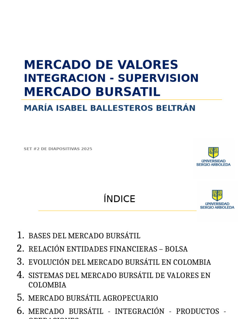 Mercado Bursátil en Colombia: Análisis y Evolución | PDF | Bolsa | Business