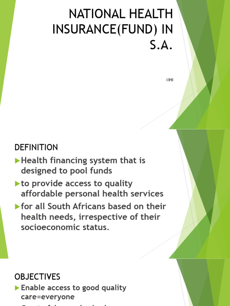 National Health Insurance in S - 113429 | PDF