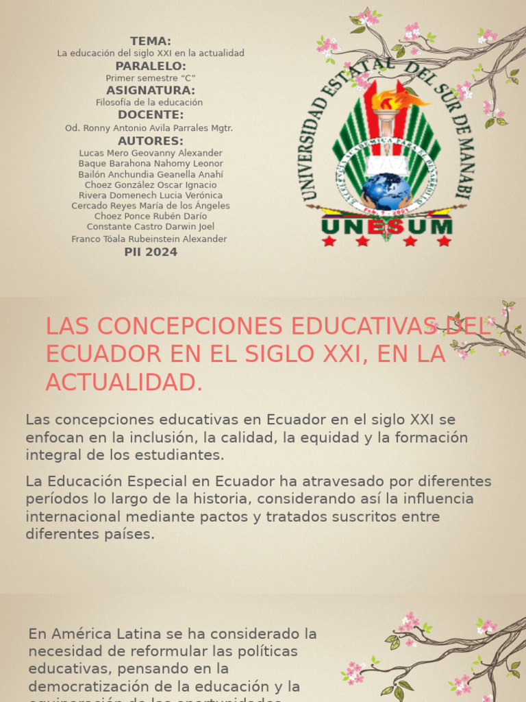 Educación Inclusiva en Ecuador 2024 | PDF | Plan de estudios | Maestros